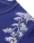 YAYING Blue Embroidered Cardigan