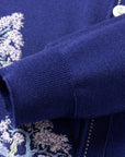YAYING Blue Embroidered Cardigan