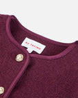 EP YAYING Tweed Wool Coat