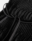 EP YAYING Velvet Pleated Dress