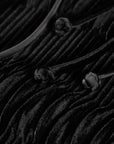 EP YAYING Velvet Pleated Dress