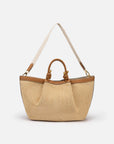 EP YAYING Straw Pleated Tote Bag