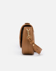 EP YAYING Cowhide Crossbody Saddle Bag