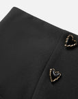 EP YAYING High-waisted Love Button Shorts