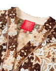 YAYING Brown Floral Blouse