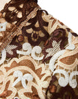 YAYING Brown Floral Blouse