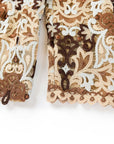 YAYING Brown Floral Blouse