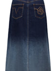 YAYING Gradient Denim Skirt