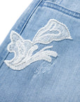 YAYING Blue Straight Leg Jeans