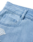 YAYING Blue Straight Leg Jeans