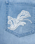 YAYING Blue Straight Leg Jeans