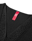 YAYING Black Short Sleeve Top