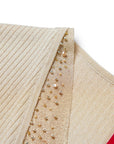 EP YAYING Beige Knit Short Sleeve Top