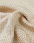 EP YAYING Beige Knit Short Sleeve Top