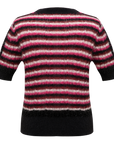 YAYING Mohair Striped Knit Sweater