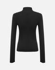 EP YAYING Pure Wool Solid Color Knit Sweater