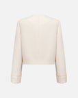 EP YAYING Silk Wool Cropped Jacket