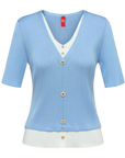 YAYING Color-Blocked Two-Piece Knit