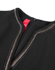 YAYING Chinese Style Waist-Cinched Dress