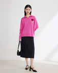 EP YAYING Short hooded sweatshirt