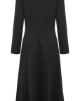 YAYING Golden Wool Slim-Fit Dress