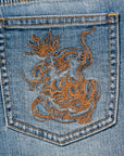 YAYING High-Waisted Flared Jeans