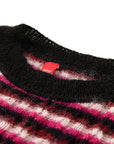 YAYING Mohair Striped Knit Sweater