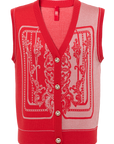 YAYING Embossed Knit Vest