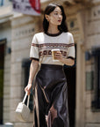 EP YAYING Yak Wool Blend T-Shirt EGKIR9527AW