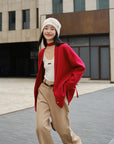 EP YAYING red wool cashmere sweater EGKPG9111AR