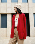 EP YAYING red wool cashmere sweater EGKPG9111AR