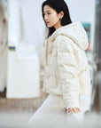 EP YAYING Silk Goose Down Coat