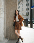 EP YAYING Pleated Textured Blazer EGKAA1108AT
