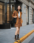 EP YAYING Pleated Textured Blazer EGKAA1108AT