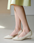 EP YAYING Elegance Pearl Hollow High Heels