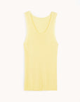 EP YAYING lightweight yellow knit tank top
