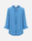 EP YAYING SILK PLEATED BLOUSE