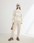 EP YAYING Pure Cashmere Knit Sweater
