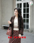 EP YAYING Yak Wool Ethnic Jacquard Jacket