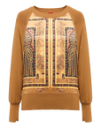 YAYING Spliced Printed Knit Top