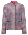 YAYING Chunky Tweed Stand-Collar Jacket