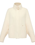 YAYING Cloud Cashmere Stand Collar Coat