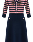 YAYING Striped Knit Dress