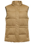 YAYING Camel Quilted Vest