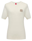 YAYING Crew Neck Short Sleeve Cashmere Sweater EPKAG9514AW
