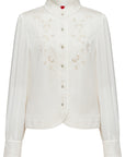 YAYING Acetate Embroidered Shirt EPKAS2204AW