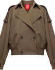YAYING Pure Wool Short Trench Coat EPKAW7101AK