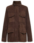 YAYING Full-Length Suede Coat