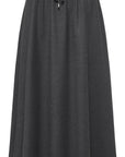 YAYING Wool Cashmere Drawstring A-Line Skirt