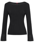 YAYING Boat Neck Knit Top